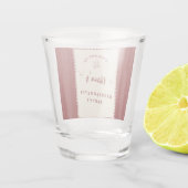 Persoonlijk bruidsmeisjesfeest shotglas shot glas (Achterkant)
