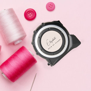 Persoonlijk bruidsmeisjesscript Roze Rolmaat