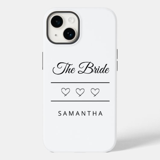 Persoonlijk Bruidsontwerp voor Trouwfeest Case-Mate iPhone Case (Achterkant)