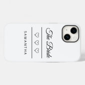 Persoonlijk Bruidsontwerp voor Trouwfeest Case-Mate iPhone Case (Achterkant (horizontaal))