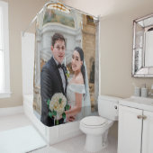 Persoonlijk bruiloft of Jubileum-douchergordijn Douchegordijn (In situ)