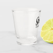 Persoonlijk bruiloftsfeest shotglas cadeau shot glas (Links)