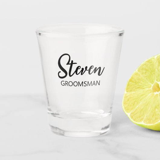 Persoonlijk bruiloftsfeest shotglas cadeau shot glas (Voorkant)