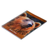 Persoonlijk bruin Beer Portret Wildlife Foto Notitieboek (Linkerzijde)