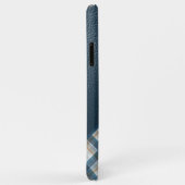 Persoonlijk Bruin Donkerblauw Geruit Gingham Patro Case-Mate iPhone Case (Achterkant/rechts)