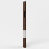 Persoonlijk bruin faux-leder Case-Mate iPhone case (Achterkant/rechts)