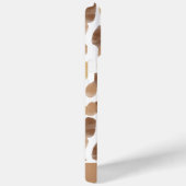 Persoonlijk Bruin Modern Waterverf Stippenpatroon Case-Mate iPhone Case (Achterkant / Rechts)