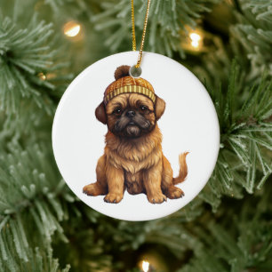 Persoonlijk Brussel Griffon Dog Keramisch Ornament