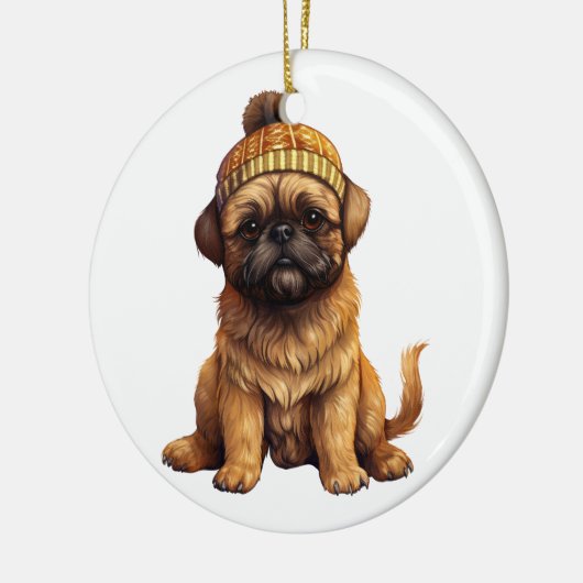 Persoonlijk Brussel Griffon Dog Keramisch Ornament (Links)