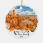 Persoonlijk Bryce Canyon National Park, Utah Keramisch Ornament (Voorkant)