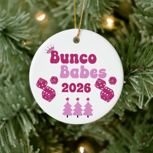 Persoonlijk Bunco Babe Jaarlijks Ornament (Boom)