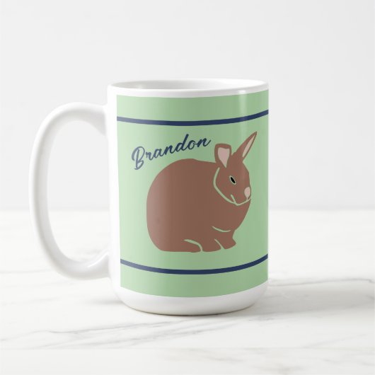 Persoonlijk Bunny Rabbit Koffiemok (Links)