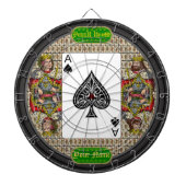 Persoonlijk Bureau van de Steden Poker Dartbord (Voorkant)
