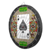 Persoonlijk Bureau van de Steden Poker Dartbord (Voorkant Rechts)