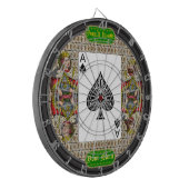 Persoonlijk Bureau van de Steden Poker Dartbord (Voorkant Links)