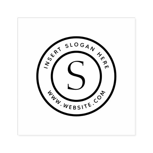 Persoonlijk Business Monogram Rubberstempel (Afrduk)