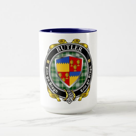 Persoonlijk Butler Iers Schild Badge Mok (Midden)