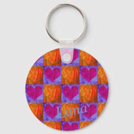 Persoonlijk Button-toetsenbord - Kunst voor Pop Sleutelhanger