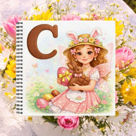 Persoonlijk C Chocolade Cadeau voor Meisjes Notitieboek