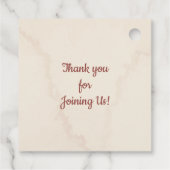 Persoonlijk Cactus Bruidsfeest in Fiesta-thema Bedankjes Labels (Achterkant)