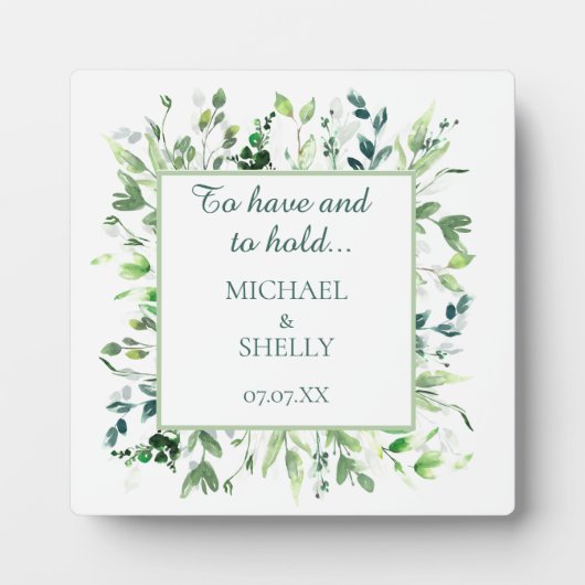 Persoonlijk cadeau! Aangepaste trouwtafel-ezel Fotoplaat (Voorkant)