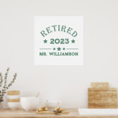 Persoonlijk cadeau-idee voor pensionering poster (Keuken)