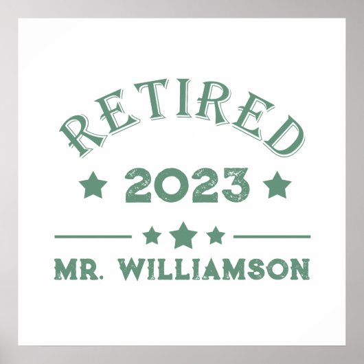 Persoonlijk cadeau-idee voor pensionering poster (Voorkant)