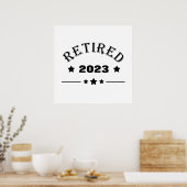 Persoonlijk cadeau-idee voor pensionering poster (Keuken)