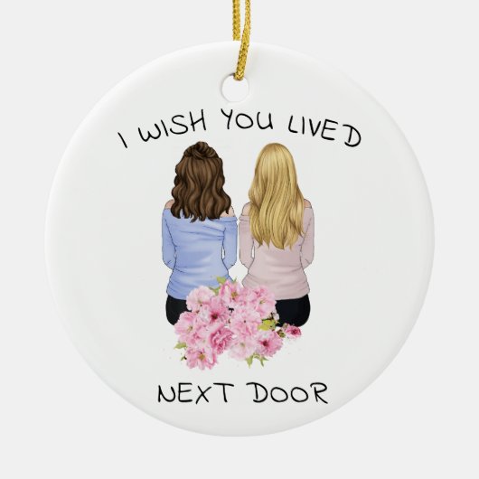 Persoonlijk cadeau - Ik wens u het volgende huis t Keramisch Ornament (Voorkant)