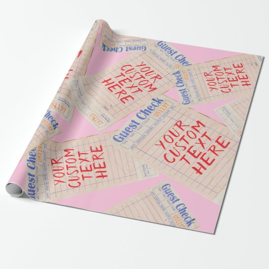 Persoonlijk cadeau met gastcontrole cadeaupapier (Uitgerold)