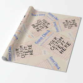 Persoonlijk cadeau met gastcontrole cadeaupapier