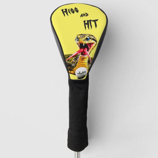 Persoonlijk Cadeau -slang Golfheadcover (Voorkant)