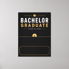 Persoonlijk cadeau voor afstuderen Bachelor 2026 Canvas Afdruk