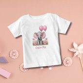 Persoonlijk cadeau voor baby olifant Roze baby sho