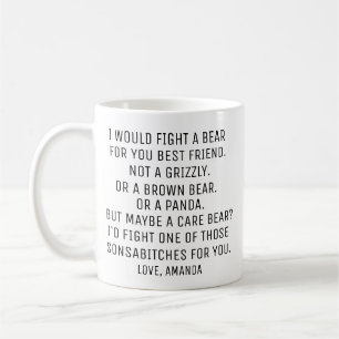 Persoonlijk cadeau voor beste vriend, Grappig best Koffiemok