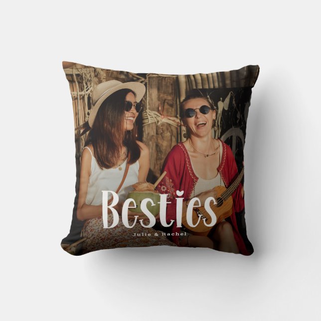 Persoonlijk cadeau voor beste vrienden kussen (Voorkant)