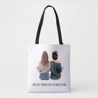 Persoonlijk cadeau voor beste vriendinnen tote bag