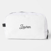 Persoonlijk Cadeau voor Bruidsmeisje Squad | Wit Toilettasje (Voorkant)