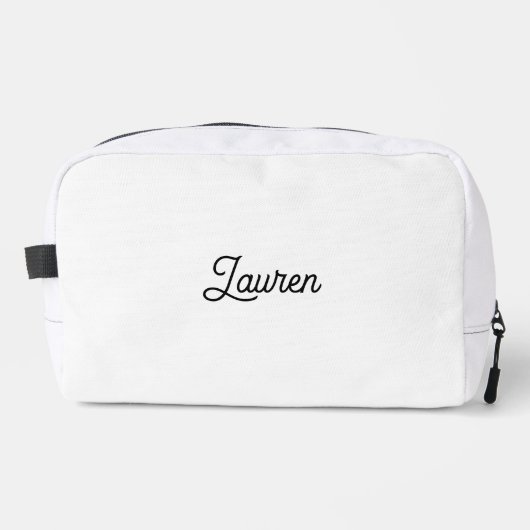 Persoonlijk Cadeau voor Bruidsmeisjes | Wit Toilettasje (Voorkant)