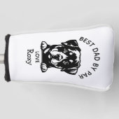 Persoonlijk Cadeau voor de Beste Rottweiler Vader Golfheadcover (Voorkant)