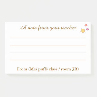 Persoonlijk cadeau voor de waardering van leraren post-it® notes