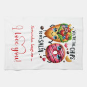 Persoonlijk Cadeau voor Echtgenoot Funny Food Hand Theedoek (Horizontaal)