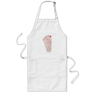 Persoonlijk cadeau voor een nieuwe baby Geboorte s Lang Schort