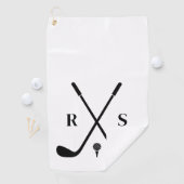 Persoonlijk cadeau voor golfliefhebber voor hem op golfhanddoek (Insitu)