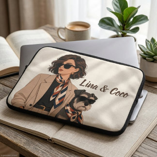 "Persoonlijk Cadeau voor Hondenmoeder" "Aangepast Laptop Sleeve
