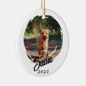 Persoonlijk cadeau voor huisdierenliefhebbers - Aa Keramisch Ornament (Rechts)