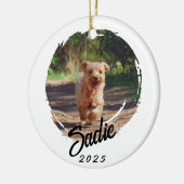 Persoonlijk cadeau voor huisdierenliefhebbers - Aa Keramisch Ornament (Links)