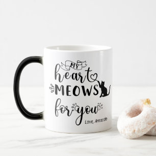 Persoonlijk cadeau voor kattenliefhebbers magische mok