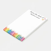 Persoonlijk cadeau voor Leraar Van het bureau van Post-it® Notes (Schuin)