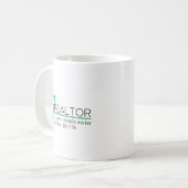 Persoonlijk cadeau voor makelaar miracle worker koffiemok (Voorkant links)